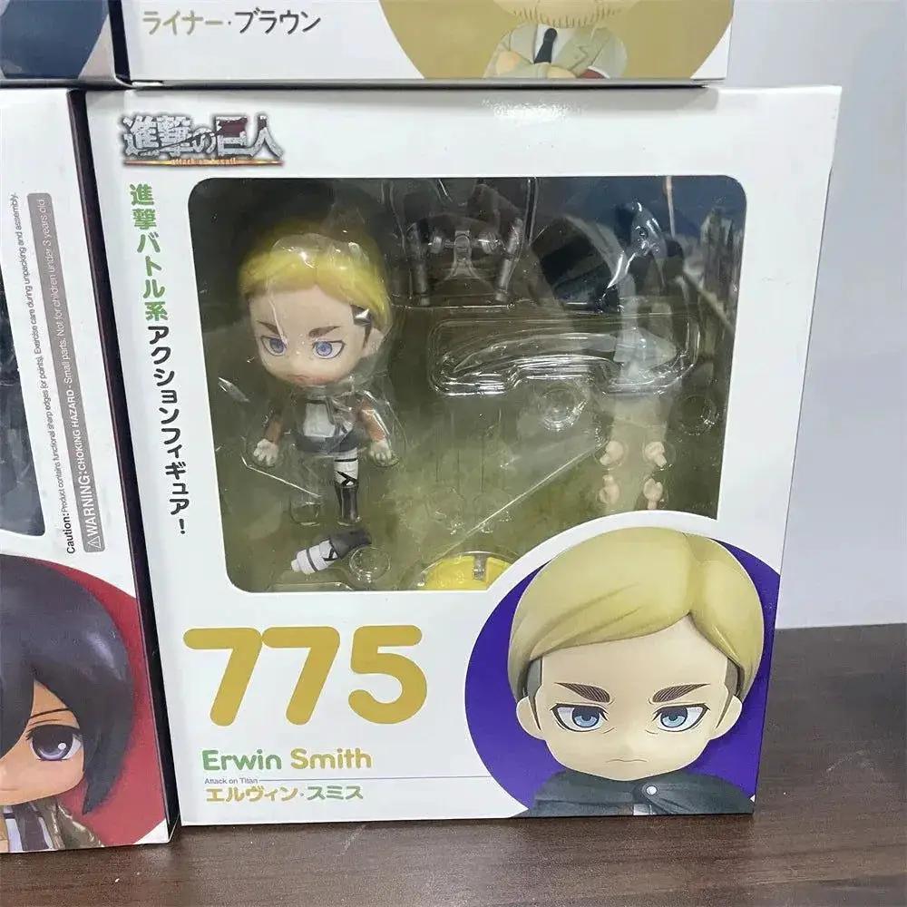  Attack on Titans Chibi Cute Kawaii Anime Figures, Mikasa, Eren, Levi Ackerman, Erwin Smith, Hange Zoe, Reiner Braun Action Figurines PVC Toys Model 10 cm -  ToylandEU™