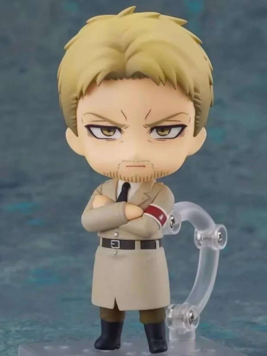  Attack on Titans Chibi Cute Kawaii Anime Figures, Mikasa, Eren, Levi Ackerman, Erwin Smith, Hange Zoe, Reiner Braun Action Figurines PVC Toys Model 10 cm 