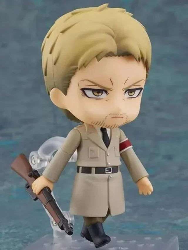  Attack on Titans Chibi Cute Kawaii Anime Figures, Mikasa, Eren, Levi Ackerman, Erwin Smith, Hange Zoe, Reiner Braun Action Figurines PVC Toys Model 10 cm 