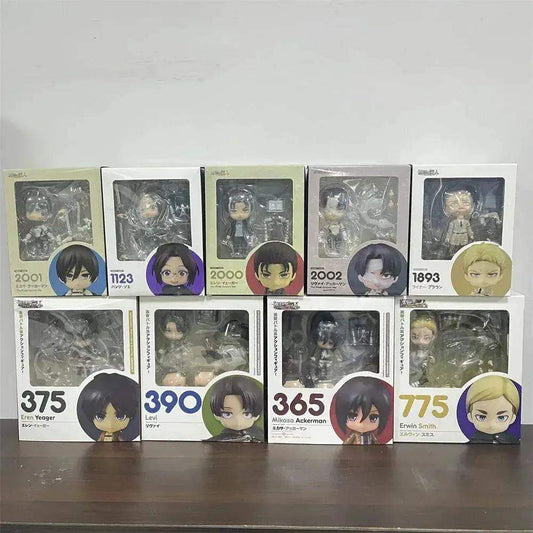  Attack on Titans Chibi Cute Kawaii Anime Figures, Mikasa, Eren, Levi Ackerman, Erwin Smith, Hange Zoe, Reiner Braun Action Figurines PVC Toys Model 10 cm -  ToylandEU™