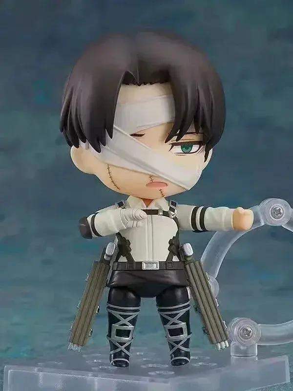 Attack on Titans Chibi Cute Kawaii Anime Figures, Mikasa, Eren, Levi Ackerman, Erwin Smith, Hange Zoe, Reiner Braun Action Figurines PVC Toys Model 10 cm - ToylandEU