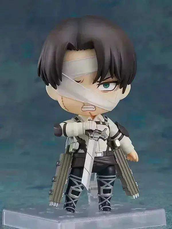 Attack on Titans Chibi Cute Kawaii Anime Figures, Mikasa, Eren, Levi Ackerman, Erwin Smith, Hange Zoe, Reiner Braun Action Figurines PVC Toys Model 10 cm - ToylandEU