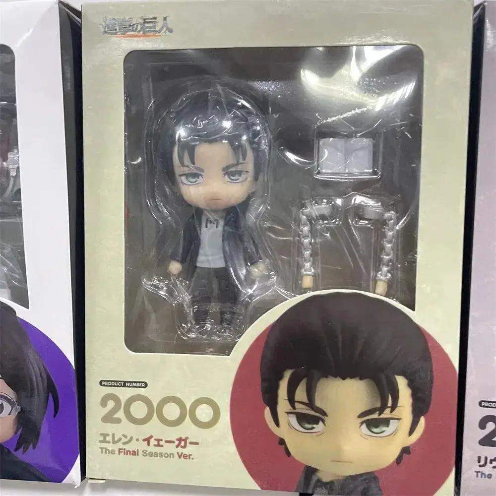 Attack on Titans Chibi Cute Kawaii Anime Figures, Mikasa, Eren, Levi Ackerman, Erwin Smith, Hange Zoe, Reiner Braun Action Figurines PVC Toys Model 10 cm - ToylandEU