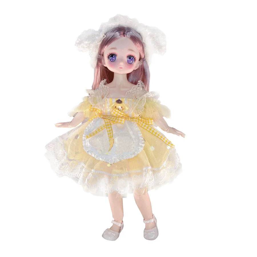 Attractive Anime Eyes 1/6 Bjd Dolls for Kids Girls Dress Up - ToylandEU