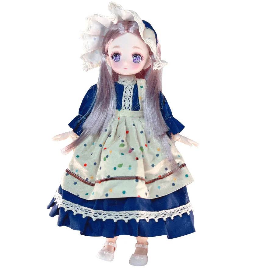 Attractive Anime Eyes 1/6 Bjd Dolls for Kids Girls Dress Up - ToylandEU