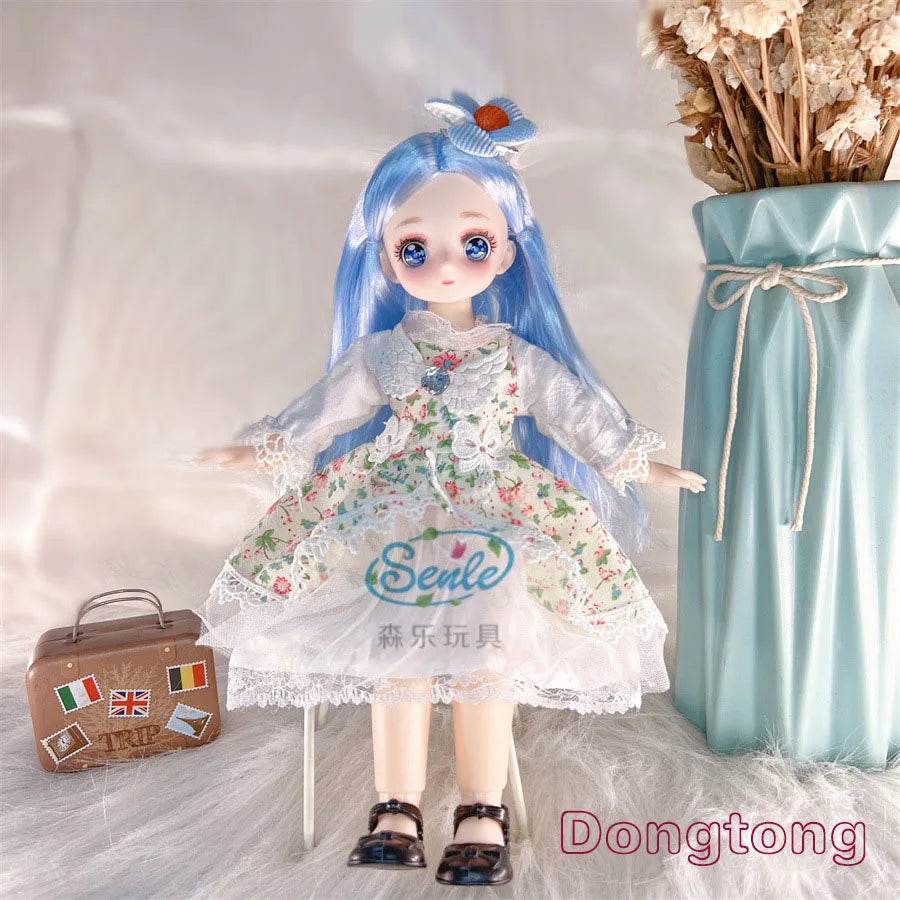 Attractive Anime Eyes 1/6 Bjd Dolls for Kids Girls Dress Up - ToylandEU