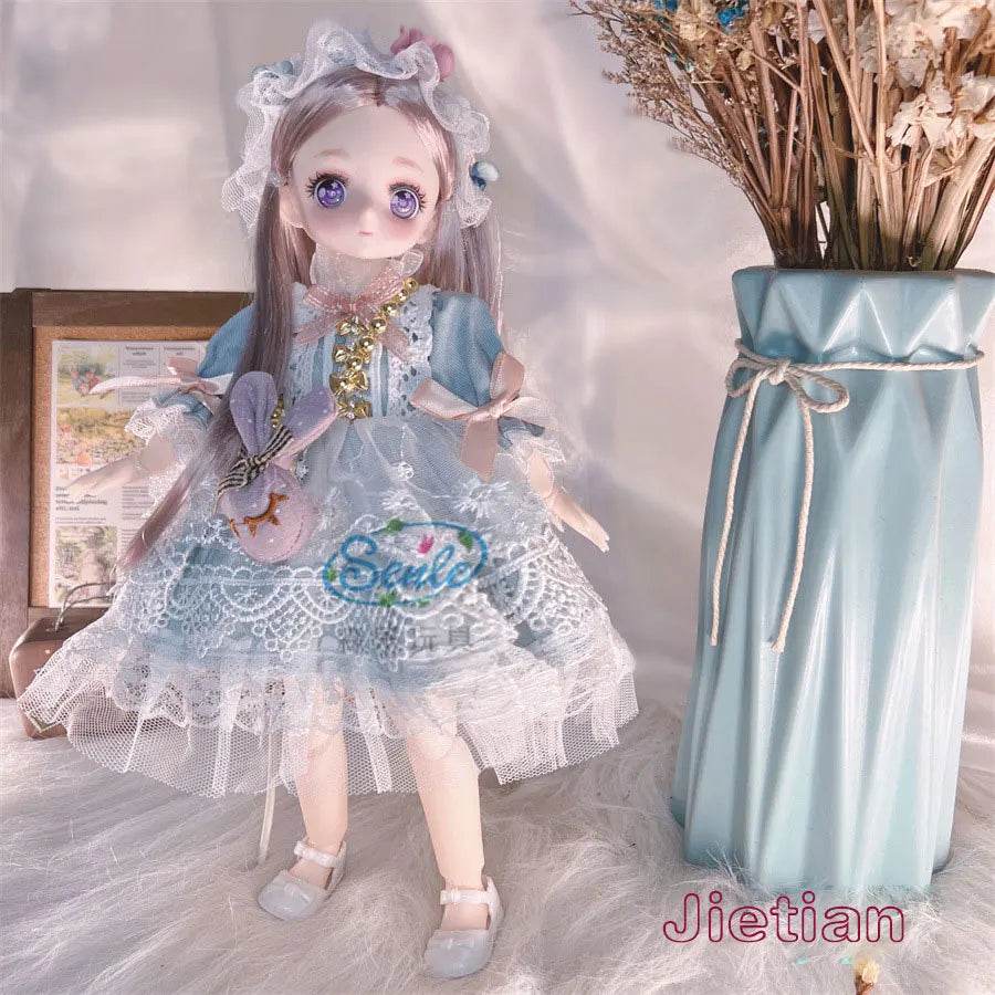 Attractive Anime Eyes 1/6 Bjd Dolls for Kids Girls Dress Up - ToylandEU
