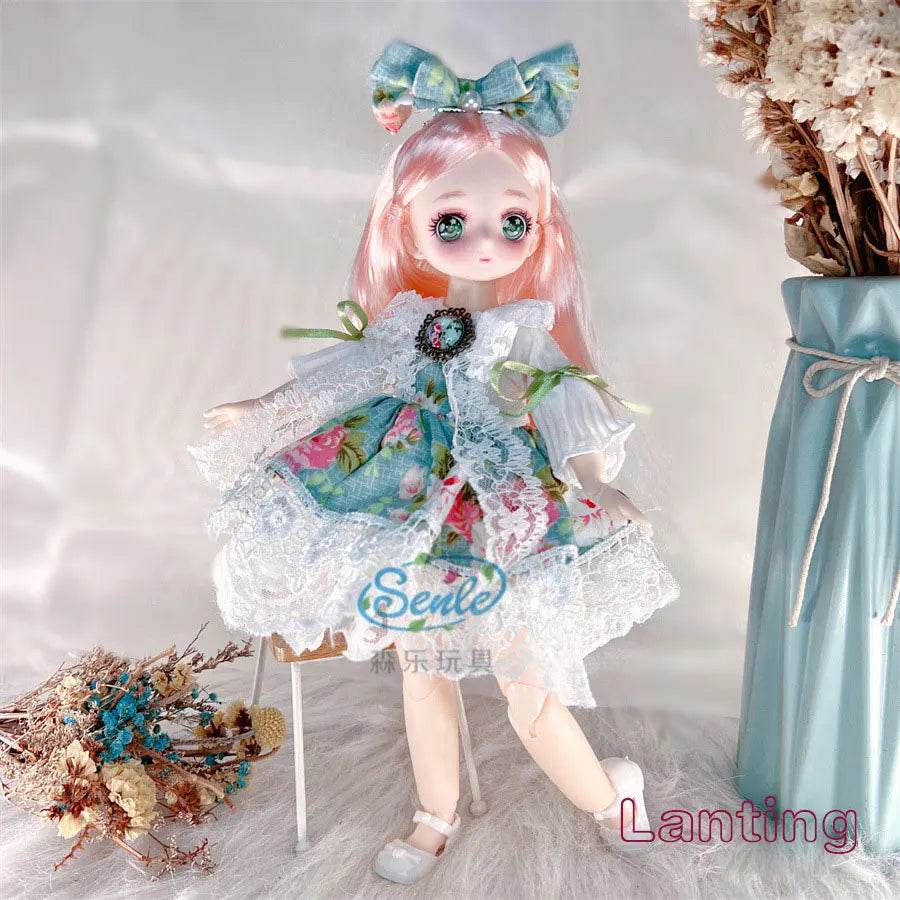 Attractive Anime Eyes 1/6 Bjd Dolls for Kids Girls Dress Up - ToylandEU