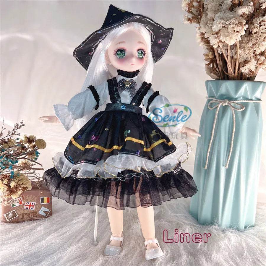 Attractive Anime Eyes 1/6 Bjd Dolls for Kids Girls Dress Up - ToylandEU