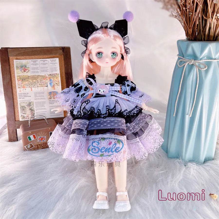 Attractive Anime Eyes 1/6 Bjd Dolls for Kids Girls Dress Up - ToylandEU