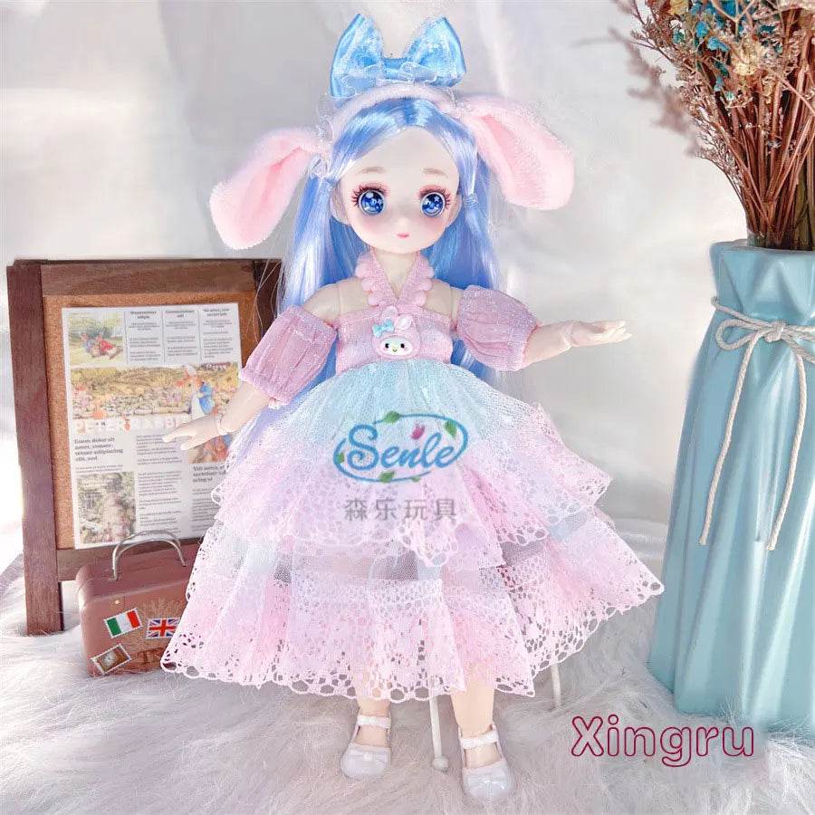 Attractive Anime Eyes 1/6 Bjd Dolls for Kids Girls Dress Up - ToylandEU