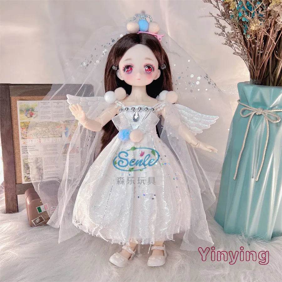 Attractive Anime Eyes 1/6 Bjd Dolls for Kids Girls Dress Up - ToylandEU