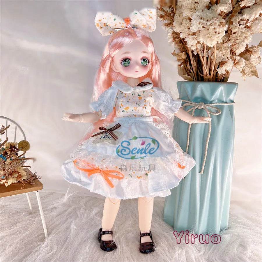 Attractive Anime Eyes 1/6 Bjd Dolls for Kids Girls Dress Up - ToylandEU