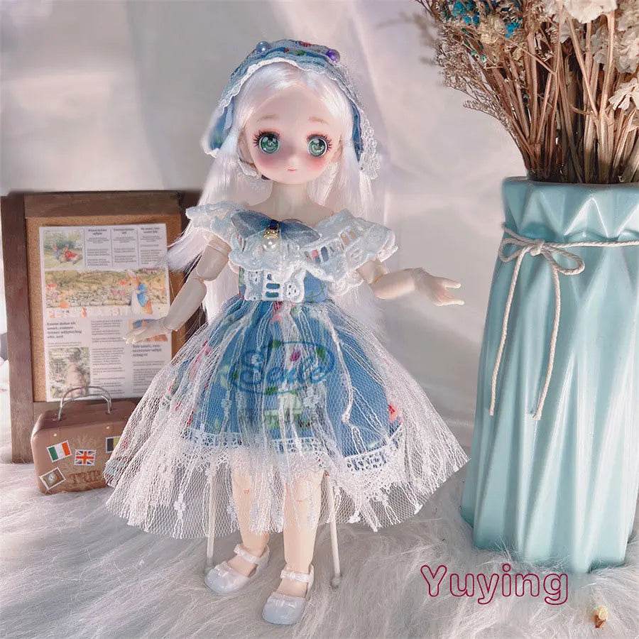 Attractive Anime Eyes 1/6 Bjd Dolls for Kids Girls Dress Up - ToylandEU