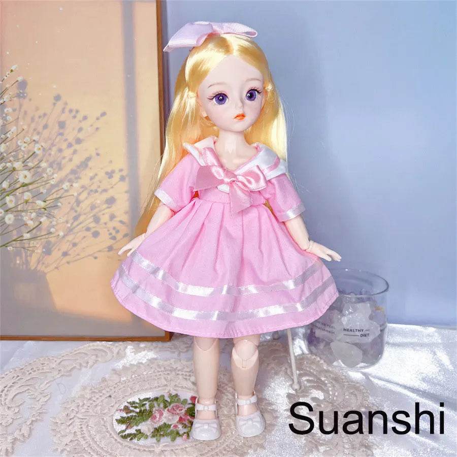 Attractive Eyes 1/6 Bjd Byte Dolls For Girls 30cm Dress Up - ToylandEU