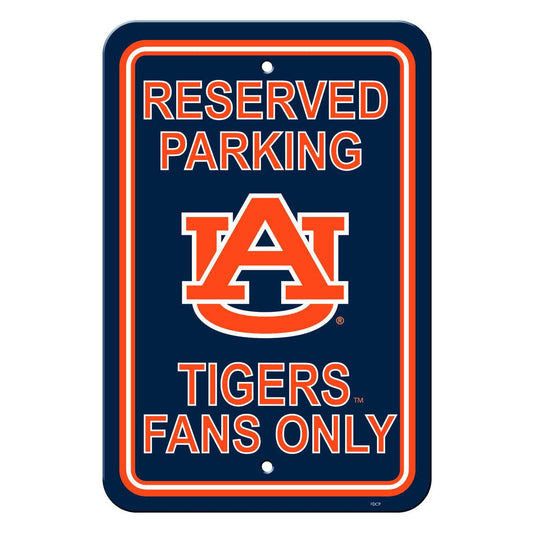 Auburn Tigers 12x18 Plastic Reserved Parking Sign Style CO - ToylandEU