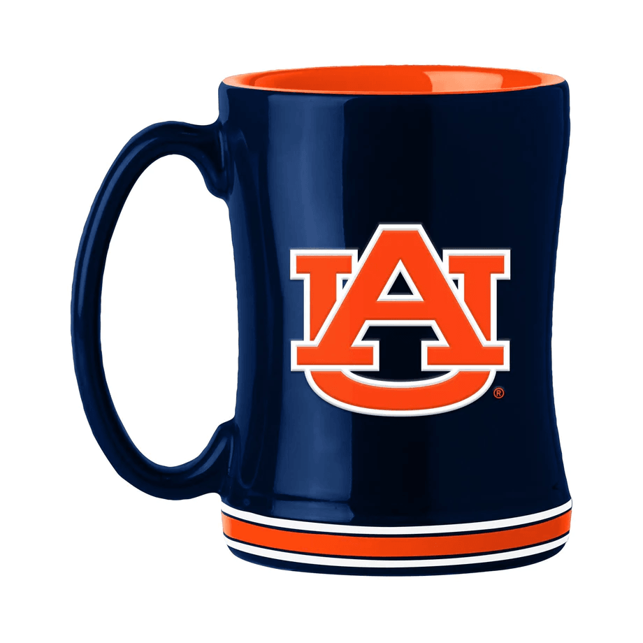 Auburn Tigers 14oz Sculpted Relief Coffee Mug Team Color - ToylandEU