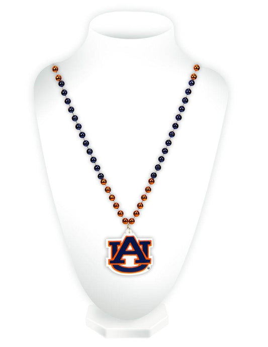 Auburn Tigers Beads With Medallion Mardi Gras Style - ToylandEU