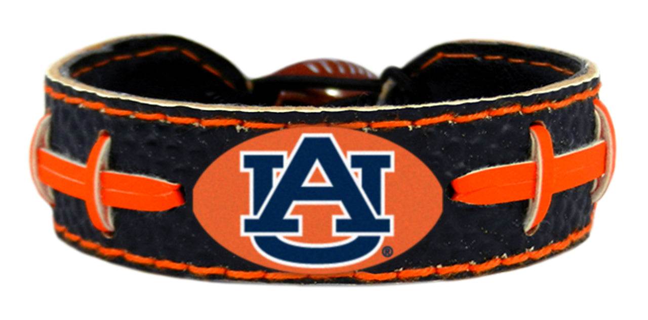 Auburn Tigers Classic Leather Bracelet Team Color Football - ToylandEU