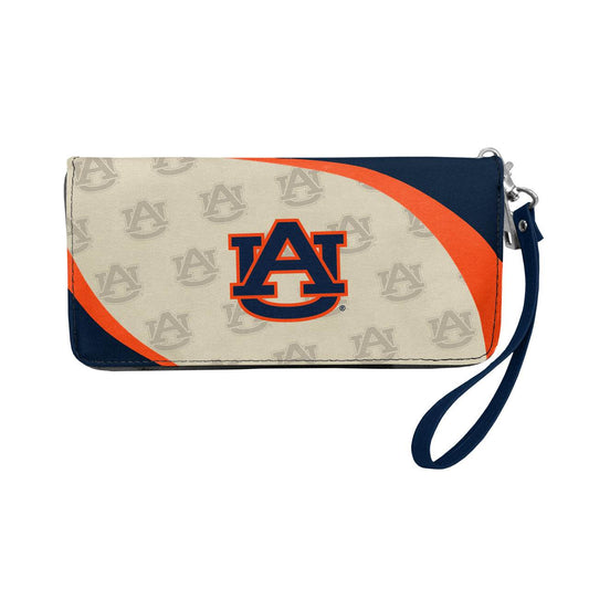 Auburn Tigers Curve Wallet Organizer Wristlet Zip Wallet - ToylandEU