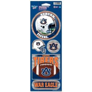 Auburn Tigers Decal 4x11 Die Cut Prismatic Special Order - ToylandEU