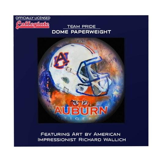 Auburn Tigers Domed Glass Paperweight Officially Licensed - ToylandEU