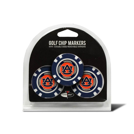 Auburn Tigers Golf Chip With Marker 3 Pack Magnetic Markers - ToylandEU