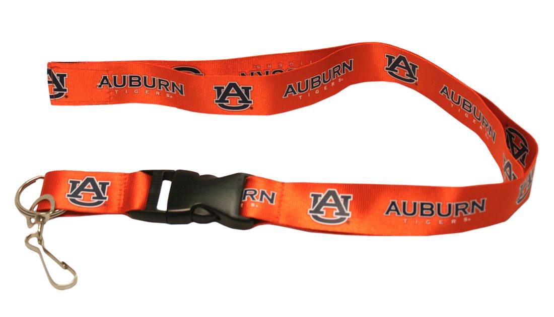 Auburn Tigers Lanyard Breakaway With Detachable Key Ring - ToylandEU