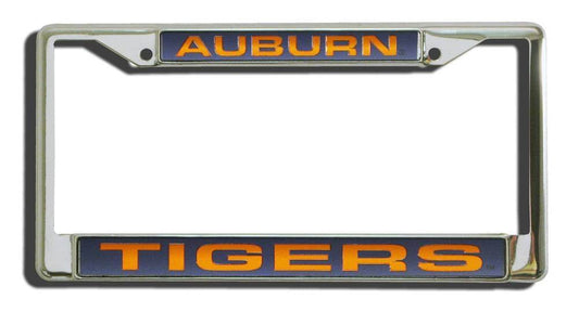 Auburn Tigers Laser Cut Chrome License Plate Frame Gift - ToylandEU
