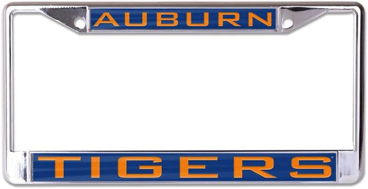Auburn Tigers License Plate Frame Inlaid With Color Acrylic - ToylandEU