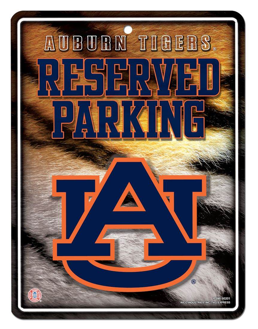 Auburn Tigers Metal Parking Sign Special Order Gift - ToylandEU