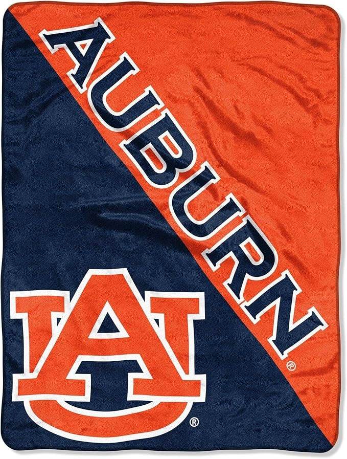 Auburn Tigers Micro Raschel Blanket 46x60 Halftone Design - ToylandEU
