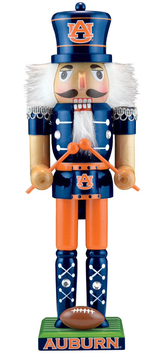 Auburn Tigers Nutcracker Handcrafted Solid Wood Decor - ToylandEU
