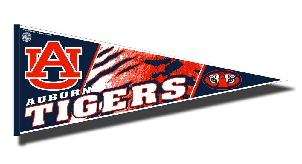 Auburn Tigers Pennant 12x30 Carded Rico - ToylandEU