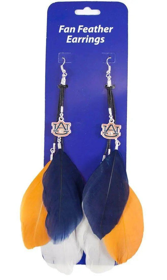  Auburn Tigers Team Color Feather Earrings CO -  ToylandEU™