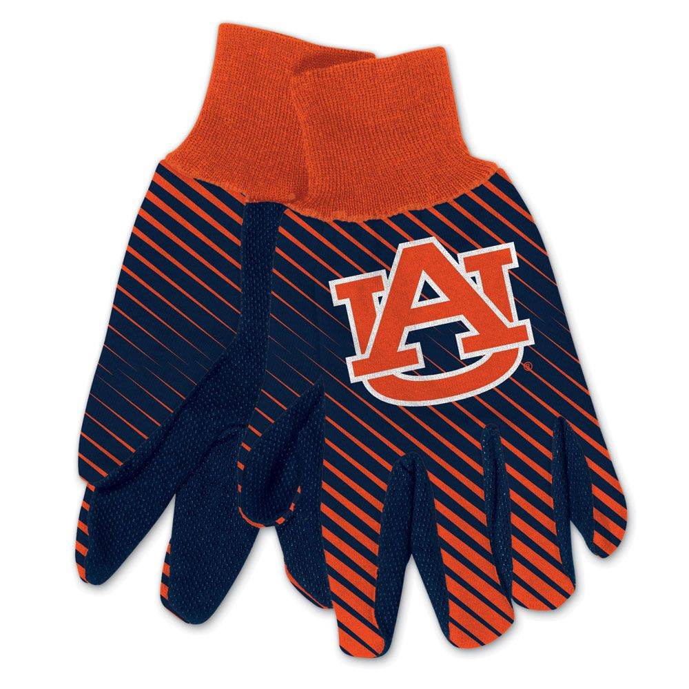 Auburn Tigers Two Tone Style Gloves Adult Size With Grips - ToylandEU