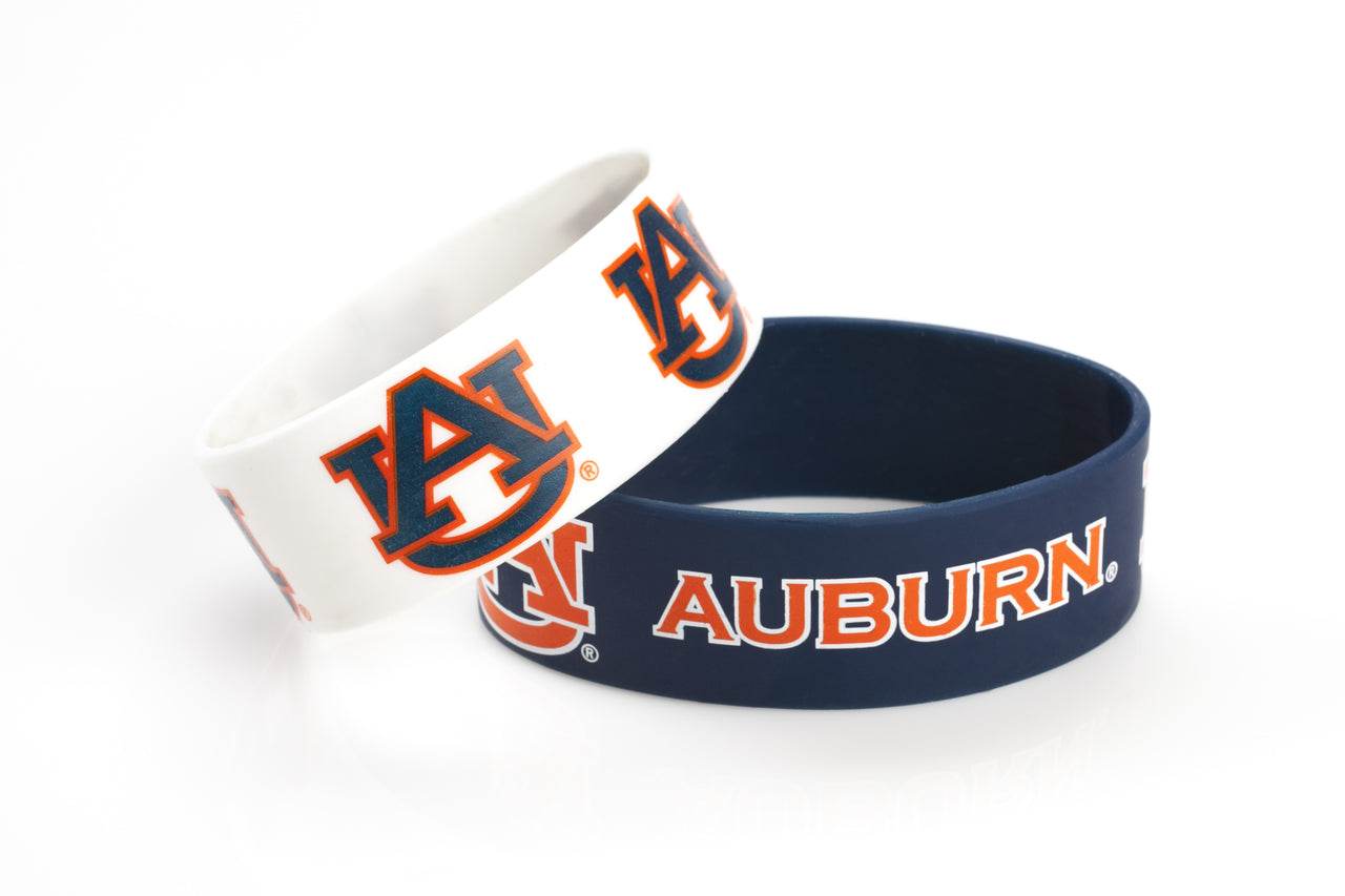 Auburn Tigers Wide Bracelets 2 Pack Officially Licensed - ToylandEU