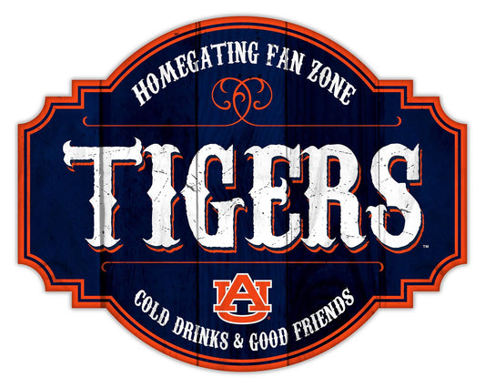 Auburn Tigers Wood Sign 12 Inch Homegating Tavern Decor - ToylandEU