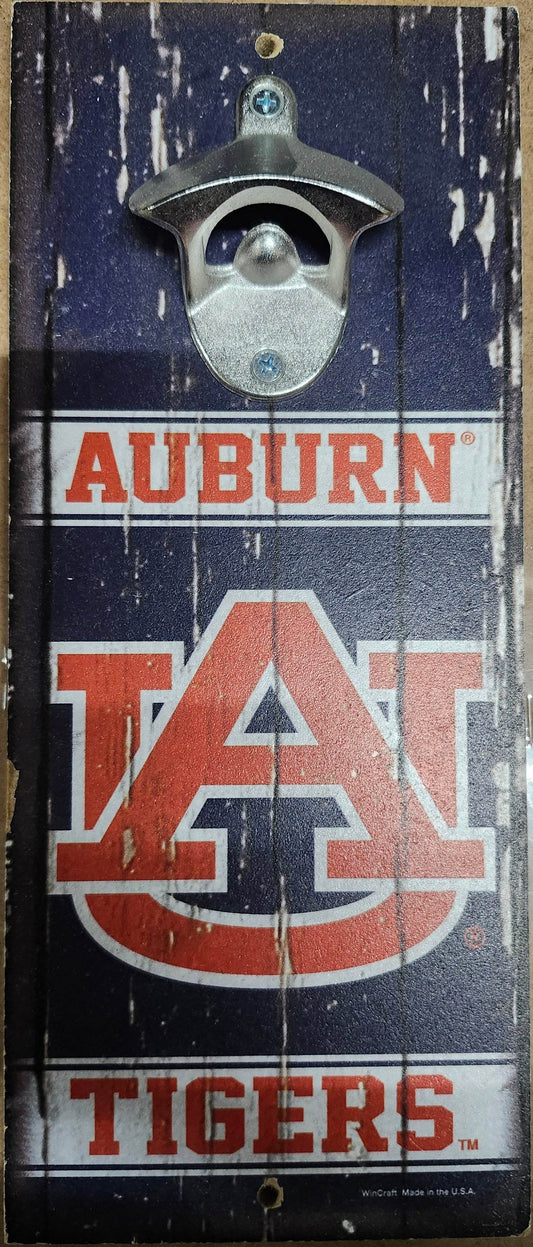 Auburn Tigers Wood Sign 5x11 Bottle Opener Alternate - ToylandEU