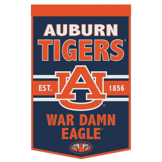 Auburn Tigers Wool Banner 24x38 Dynasty Slogan Design - ToylandEU