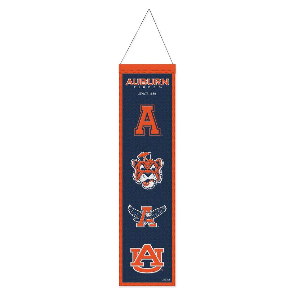 Auburn Tigers Wool Banner 8x32 Heritage Evolution Design - ToylandEU
