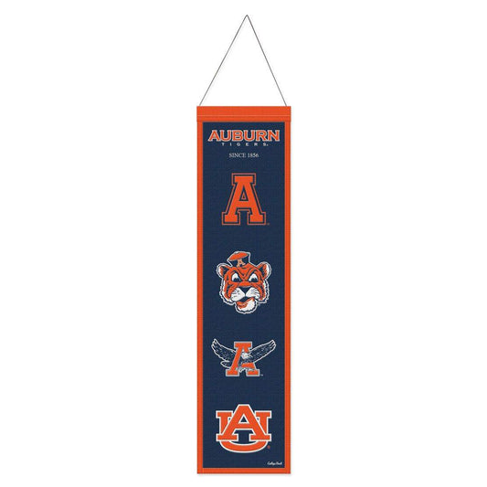 Auburn Tigers Wool Banner 8x32 Heritage Evolution Design - ToylandEU