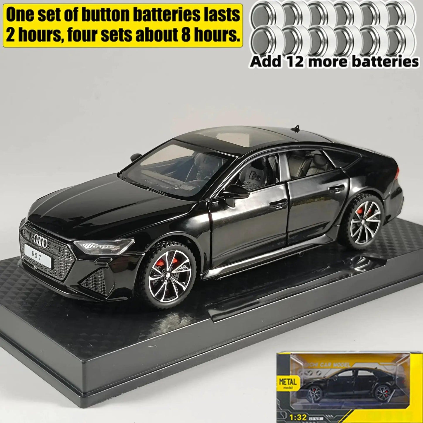  Audi RS7 1 To 32 Scale Alloy Diecast Model With Sound -  ToylandEU™