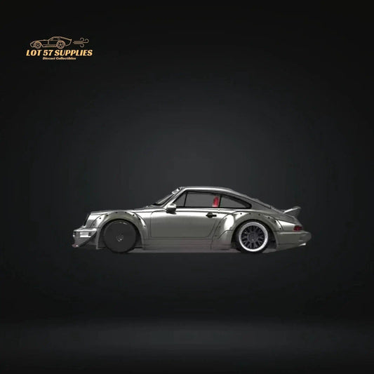  AuroraModel Porsche RWB 964 Liquid Silver Ducktail 1:64 -  ToylandEU™