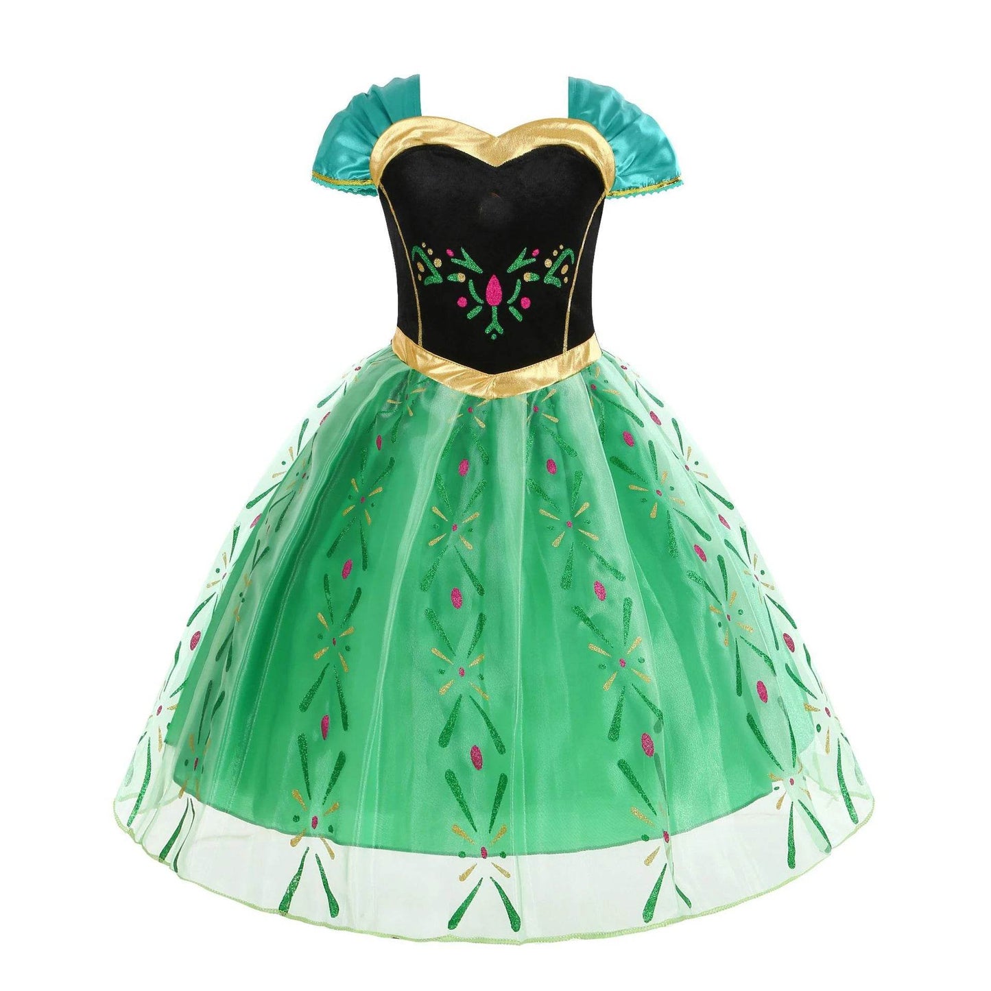 Authentic Costume Dress Green Anna Disney For Girls - ToylandEU