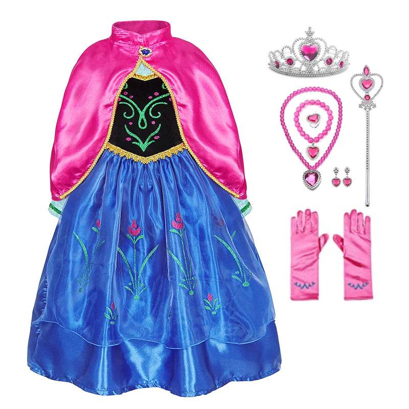 Authentic Disney Elsa Costume With Lace Trim For Girls - ToylandEU