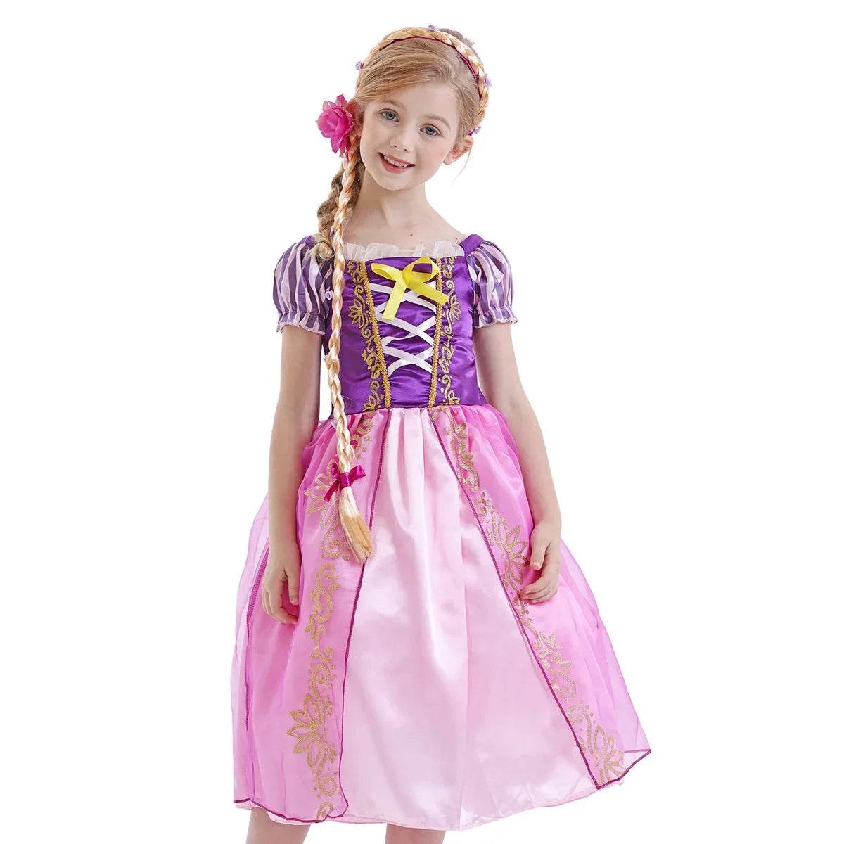 Authentic Disney Rapunzel Dress Puff Sleeve For Girls - ToylandEU