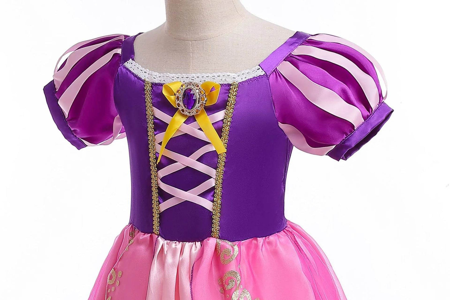 Authentic Disney Rapunzel Dress Puff Sleeve For Girls - ToylandEU