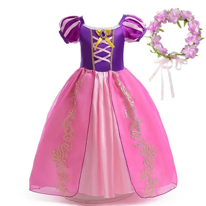Authentic Disney Rapunzel Dress Puff Sleeve For Girls - ToylandEU