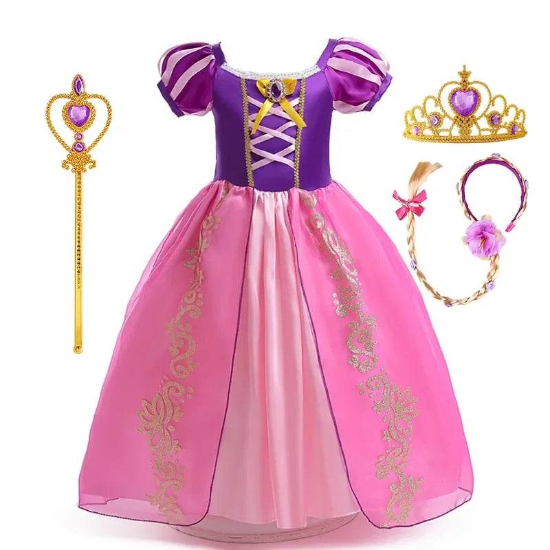 Authentic Disney Rapunzel Dress Puff Sleeve For Girls - ToylandEU